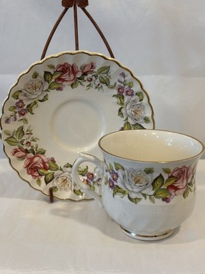 Old Foley James Kent England HARMONY ROSE Teacup & Saucer