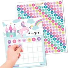 Sticker Chart for Kids Behavior - Home and School Reward Chart