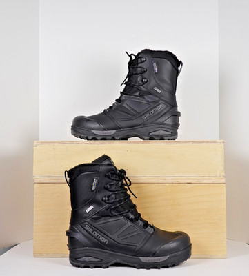 Salomon Toundra Forces CSWP Black Men's Sz 10 401650 ClimaSalomon Waterproof NEW