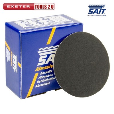Sait 125 mm Klett Schleifscheiben/Pads 80er Körnung grau