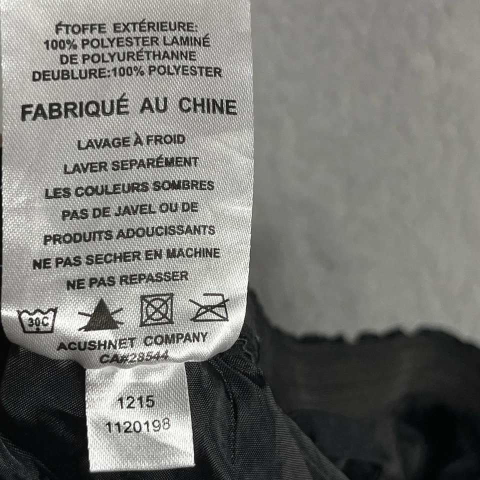 FootJoy FJ Dryjoys Black Rain Wind Weather Waterproof Golf Pants Men's Large - Image 4 of 4