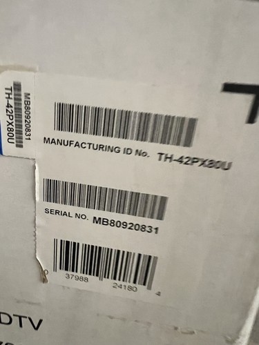 Panasonic Viera TH-42PX80U 42"  Television Plasma Rare New Retro Tv  Non- crt - Picture 4 of 6