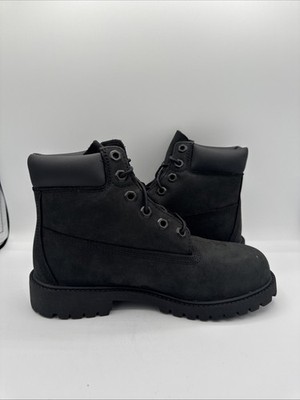 Timberland Mens 6 inch Premium Waterproof Boots Black Nubuck