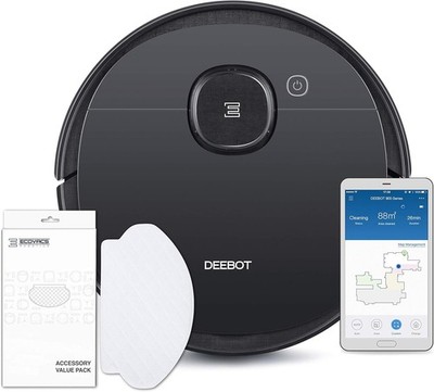 Ecovacs Deebot OZMO 950 Saug-Wischroboter, Schwarz, Inkl. Zubehör & Ladestation