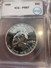 1958 Franklin Proof Half Dollar 50c PR 67
