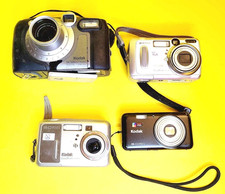 LOT 4x KODAK COMPACT DIGITAL CAMERAS EASYSHARE CX7530 V803 DX6340 DC500 COMPACT