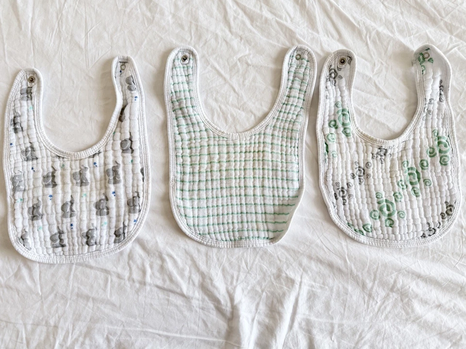 Babero de muselina para bebé Aden + Anais, paño para eructar bebé niño recién nacido 6 piezas/2 juegos Foto 2 de 4