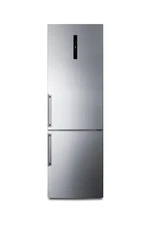 Summit FFBF249SS2IM 24"W 10.6 Cu. Ft. Bottom Freezer Refrigerator - Stainless