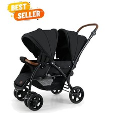 Double Stroller, Foldable Baby Tandem Stroller with Djustable Backrest Canopy...
