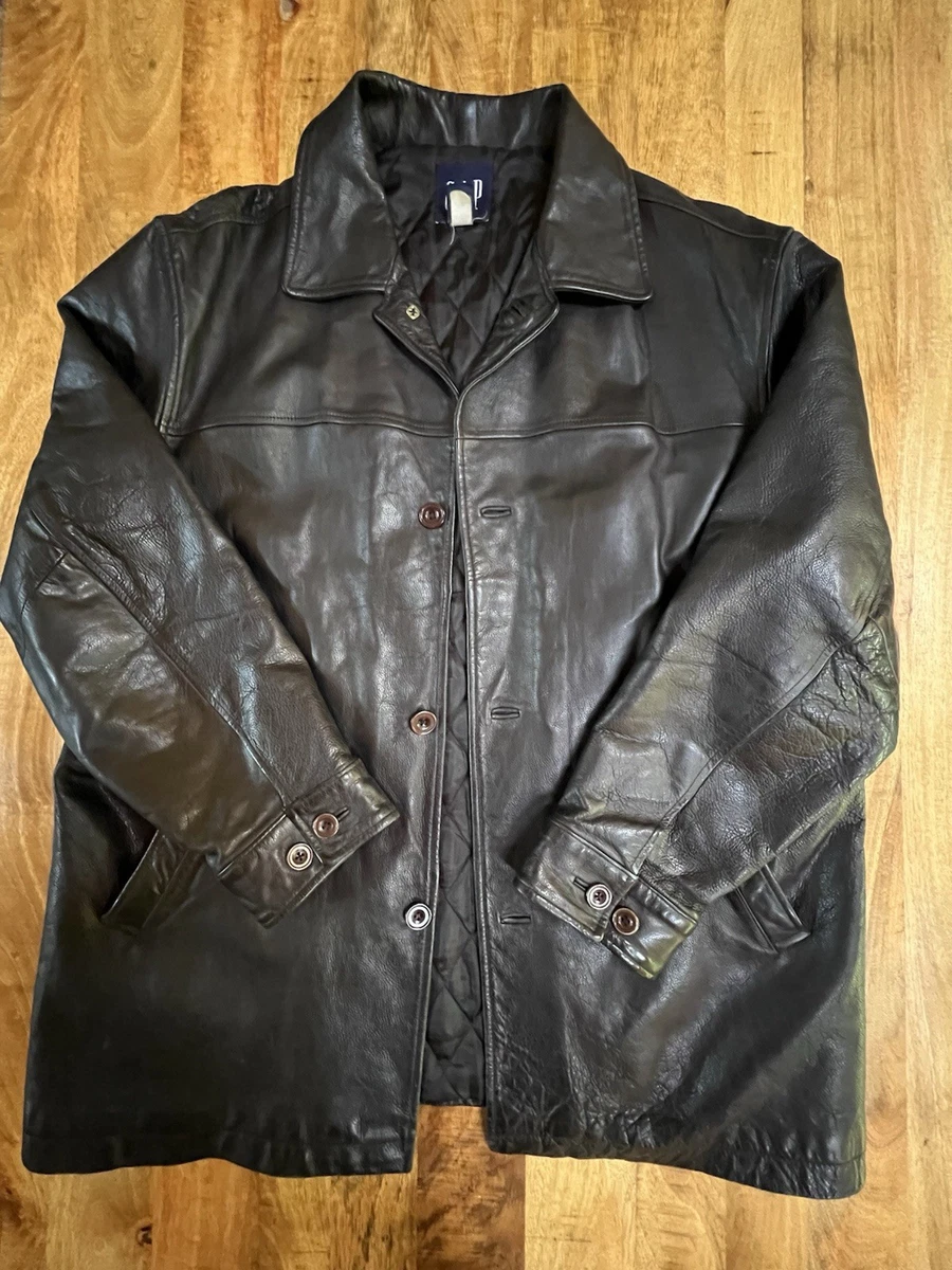 Gap Leather Outer Shell Coats, Jackets & Vests for Men for Sale