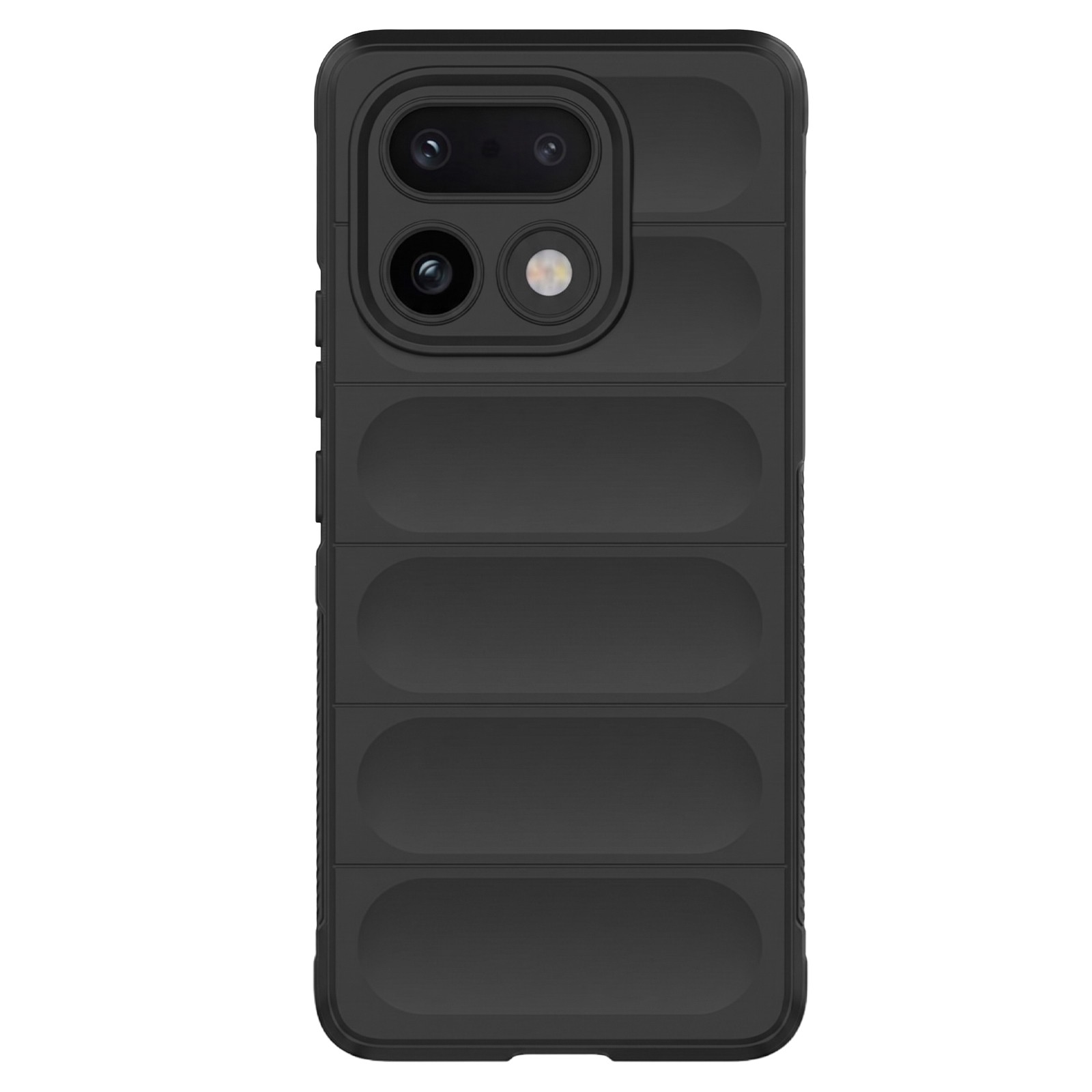 Coque 16 Pro Plus antichoc Avizar avec structure antidérapante en silicone noir