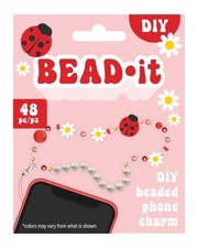DIY Ladybug Bead It Phone Charm or Bracelet Kit Kids Craft Gift