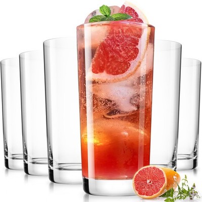 Drinking Water Glasses Set, Lead-Free Crystal Highball Glass, Tall Glass Cups...