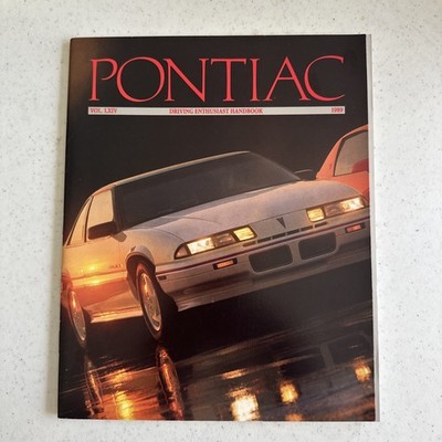 1989 Pontiac Driving Enthusiast Brochure 80 Pages-8 Models-Firebird GTA Trans Am