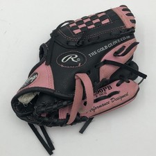 Rawlings Youth Player Series 9" Baseball Glove PL90PB - RHT Pink  Black