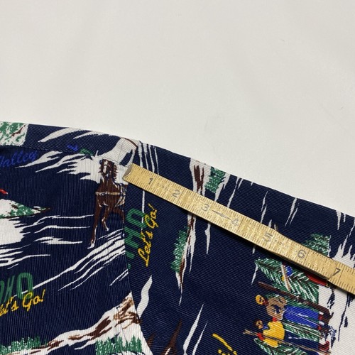 Polo Ralph Lauren SKI PRINT Classic Fit Cord Button Down Hemd L 92 Loop - Bild 11 von 12