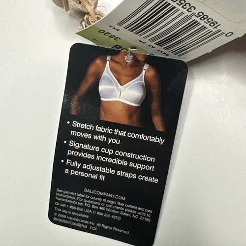 Bali Double Support Wirefree Bra Style 3820 Sexy Animal Size 36B NWT - Picture 7 of 7