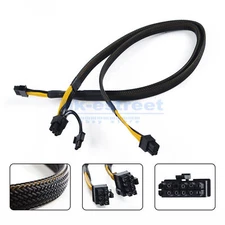 DELL R7525 Mini 12Pin to 6+8Pin PCI-E Video Card Power Cable and GPU 58CM