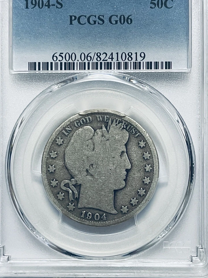 1904-S Barber Half Dollar PCGS G06 - Image 3 of 4