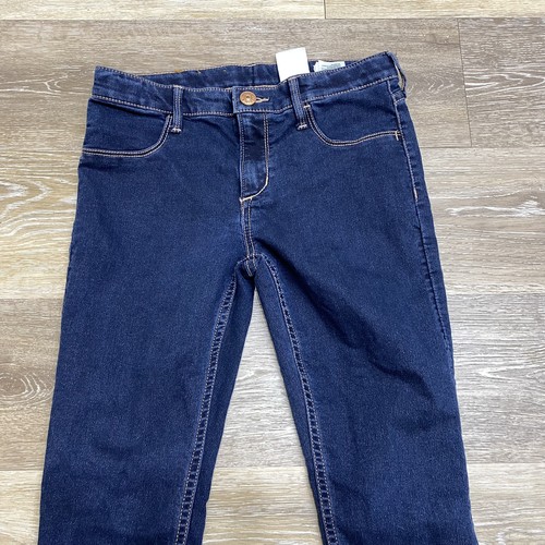 &DENIM Skinny Leg Low Rise Dark Wash Blue Denim Jeans Women's Size 10-11Y - Picture 5 of 11