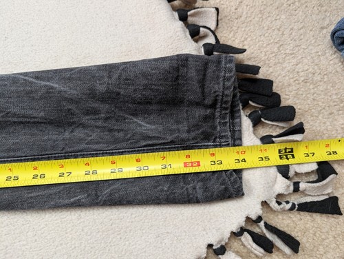 Railcar Skinny Jeans Acid Wash Black Selvedge Button Fly Distressed USA Herren 30 - Bild 15 von 18