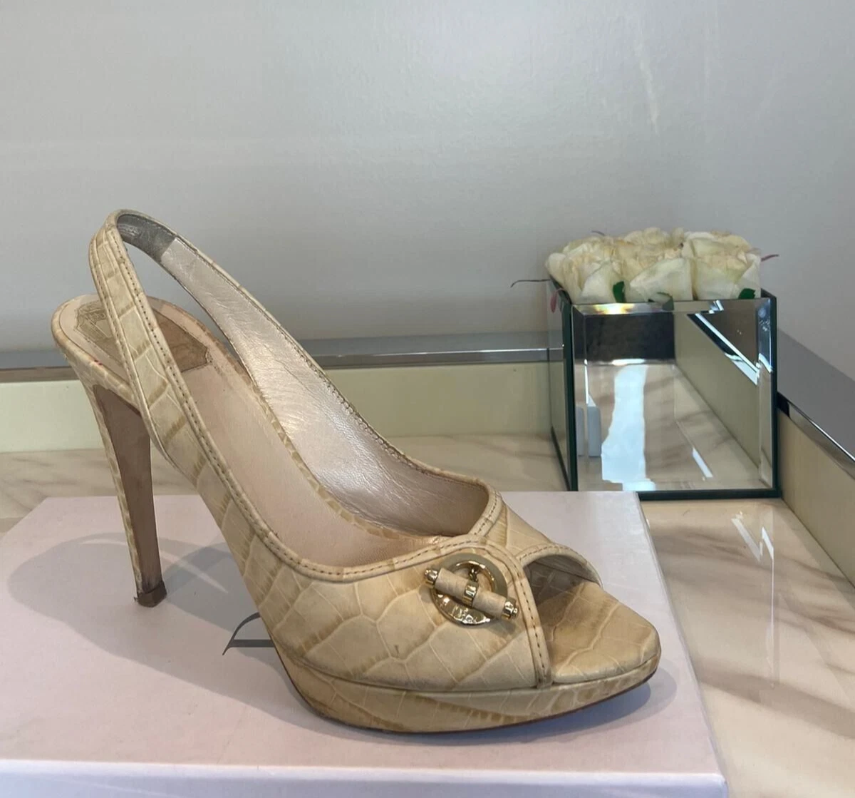 Dior DJAZZC Platform 12, Chaussures à talons hauts chair taille 40 eu