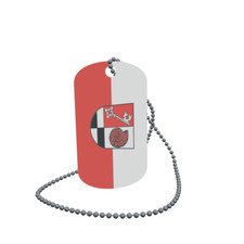 Dog Tag Flag Wiesenttal Dog Tag Aluminium 30 x 50 mm