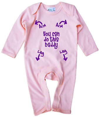 Lustige Babykleidung ''You Can Do This Daddy'' Baby Strampler Geschenk 