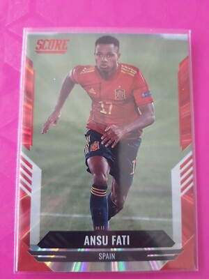 2021-22 Panini Score FIFA Red Laser Ansu Fati #99 Spain