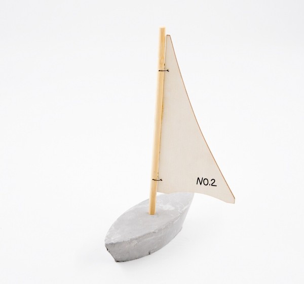 Boot Segelboot Maritim Holz / Zement Maritim Landhausstil-image