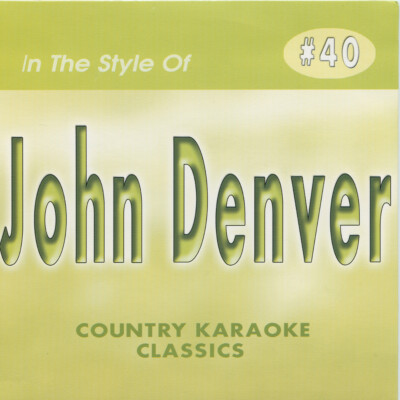 JOHN DENVER COUNTRY KARAOKE CLASSICS CD+G VOL-40 NEW IN PLASTIC 16 TRACKS