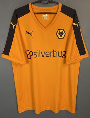 MEN'S FC WOLVERHAMPTON WANDERERS 2015/2016 SOCCER FOOTBALL SHIRT JERSEY SIZE L