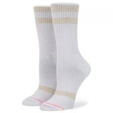Stance Women Cotton Seamless Toe Non-Slip Smart White Ladies Socks - (UK 3-5.5 )