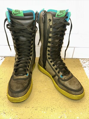 Nike Womens 2009 Vandal Venti Hi Sneaker Boot Shoes Size US Black Green  Dunk
