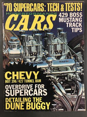 HI-PERFORMANCE CARS MAGAZINE-NOVEMBER 1969-CHEVY HOT 396/427 TUNNEL RAM