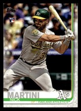 2019 Topps #618a Nick Martini Rookie Card Oakland Athletics