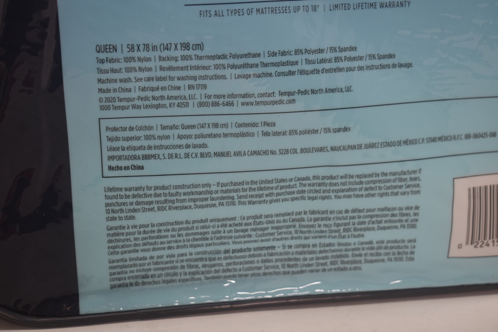 TempurPedic PROCOOL Mattress Protector in White B16 for sale online