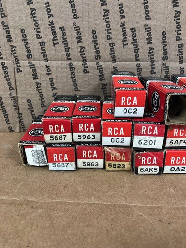 NEW! VINTAGE (MIX LOT OF 25) RCA Electron Tube - Picture 5 of 6
