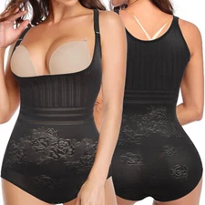 Women Shapewear Bodysuit Tummy Control Body Shaper Faja Seamless Waist Trainer