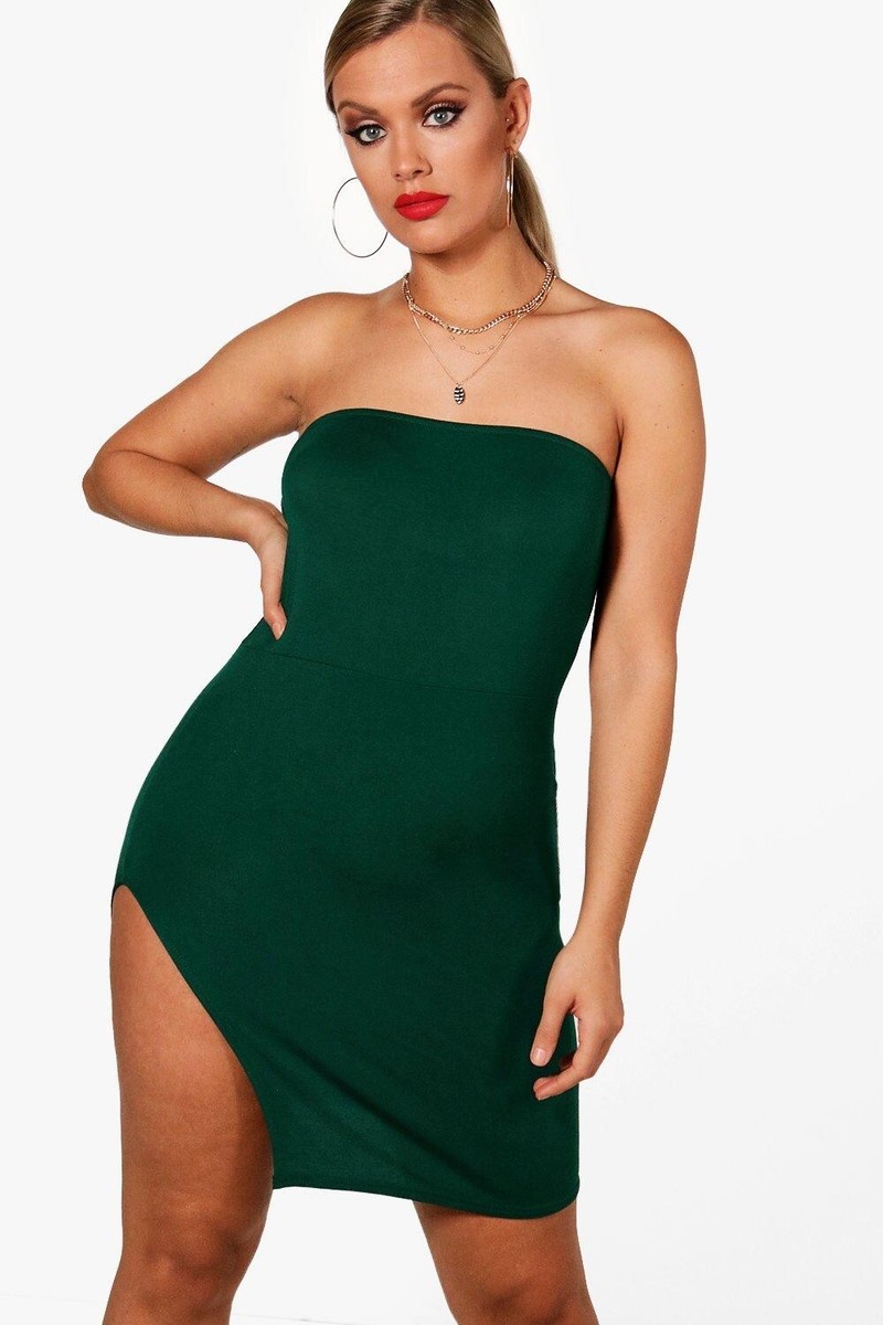 Boohoo Plus Sadie Split Front Dress LEAF GREEN Size 14 | eBay Boohoo Plus Sadie Split Front Dress LEAF GREEN Size 14 | eBay
