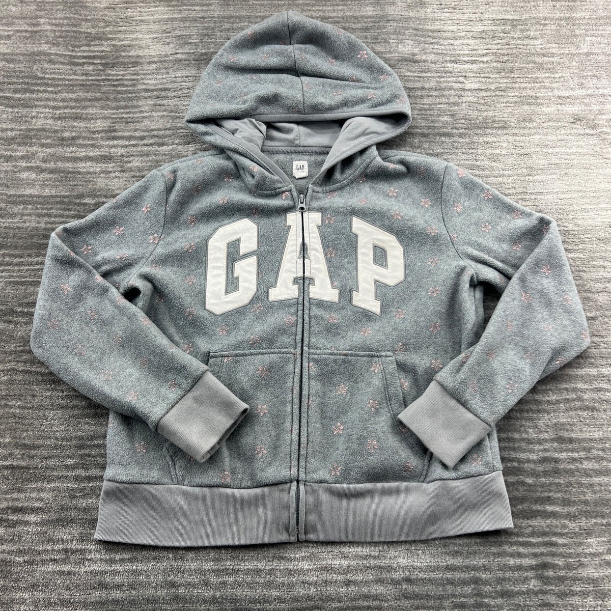 00s GAPファー付きジップフーディ GAP ジップアップファーパーカー ピンク y2k 00s グランジ