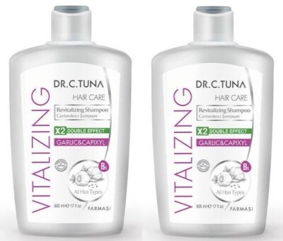 2x Farmasi Dr. C. Tuna Revitalisierendes Shampoo Capixyl Weiss Knoblauch 500 ml