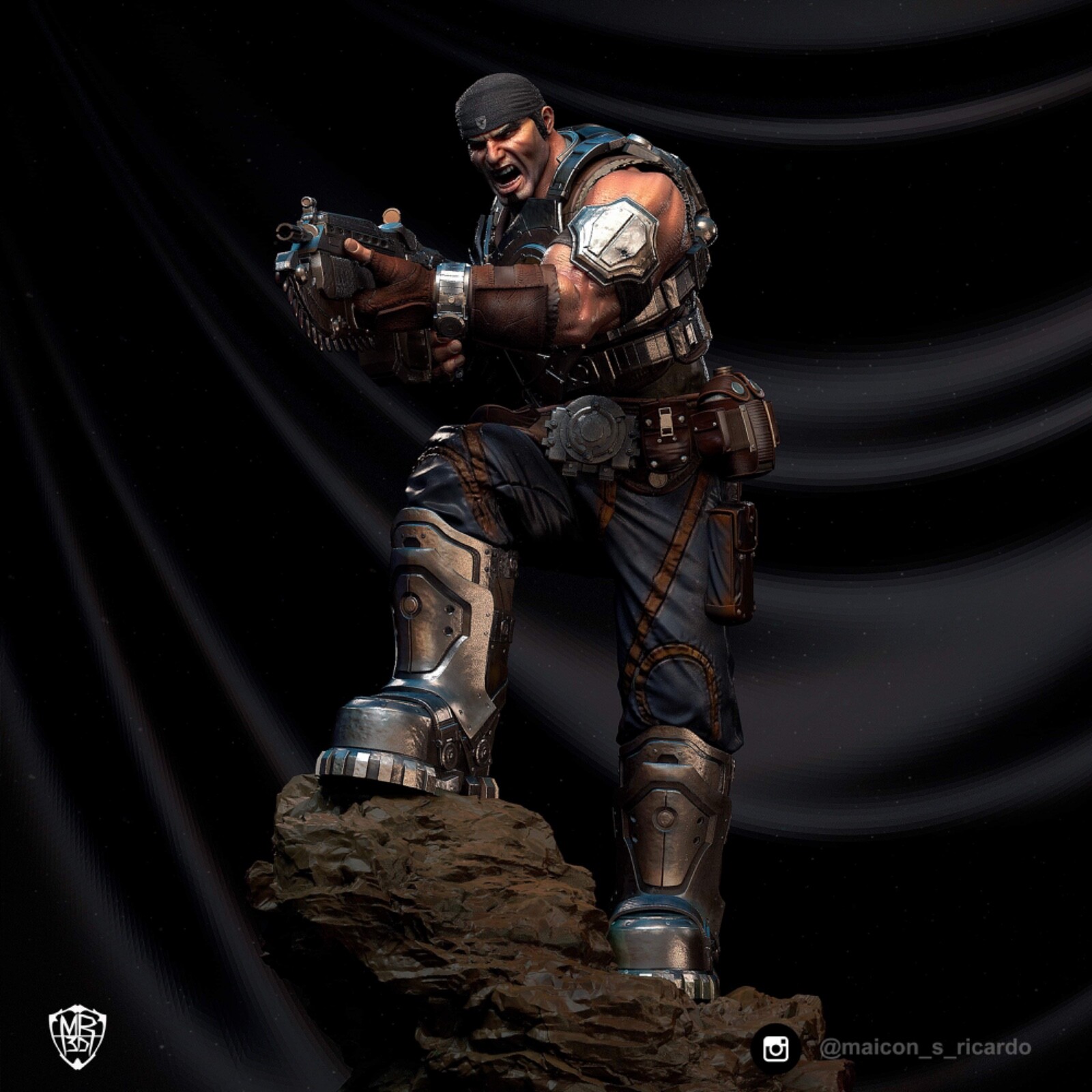 Gears of War resin scale model kit unpainted 3d print
