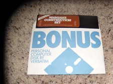 Wargame Construction Set Commodore 64/128 Game on 5.25" disk