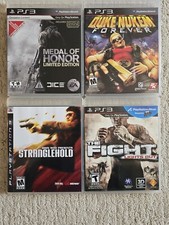 Lot of 4 PlayStation PS3 Games Medal of Honor Duke Nukem Stranglehold The Fight