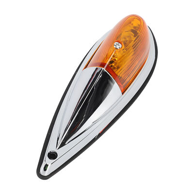 12V 5pcs Cab Marker Light Weatherproof Amber Teardrop Cab