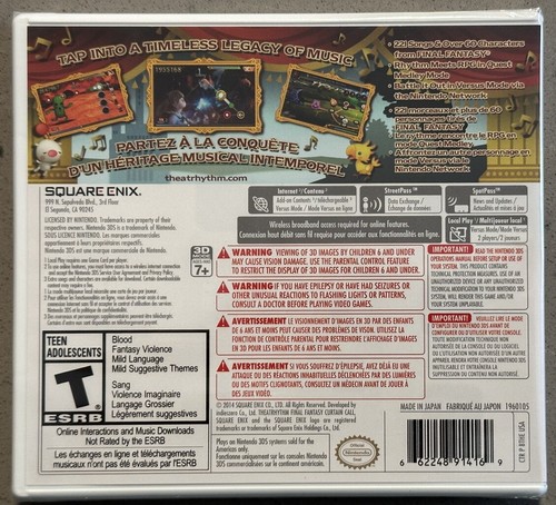 New Theatrhythm Final Fantasy: Curtain Call (Nintendo 3DS, 2014) - Picture 2 of 2
