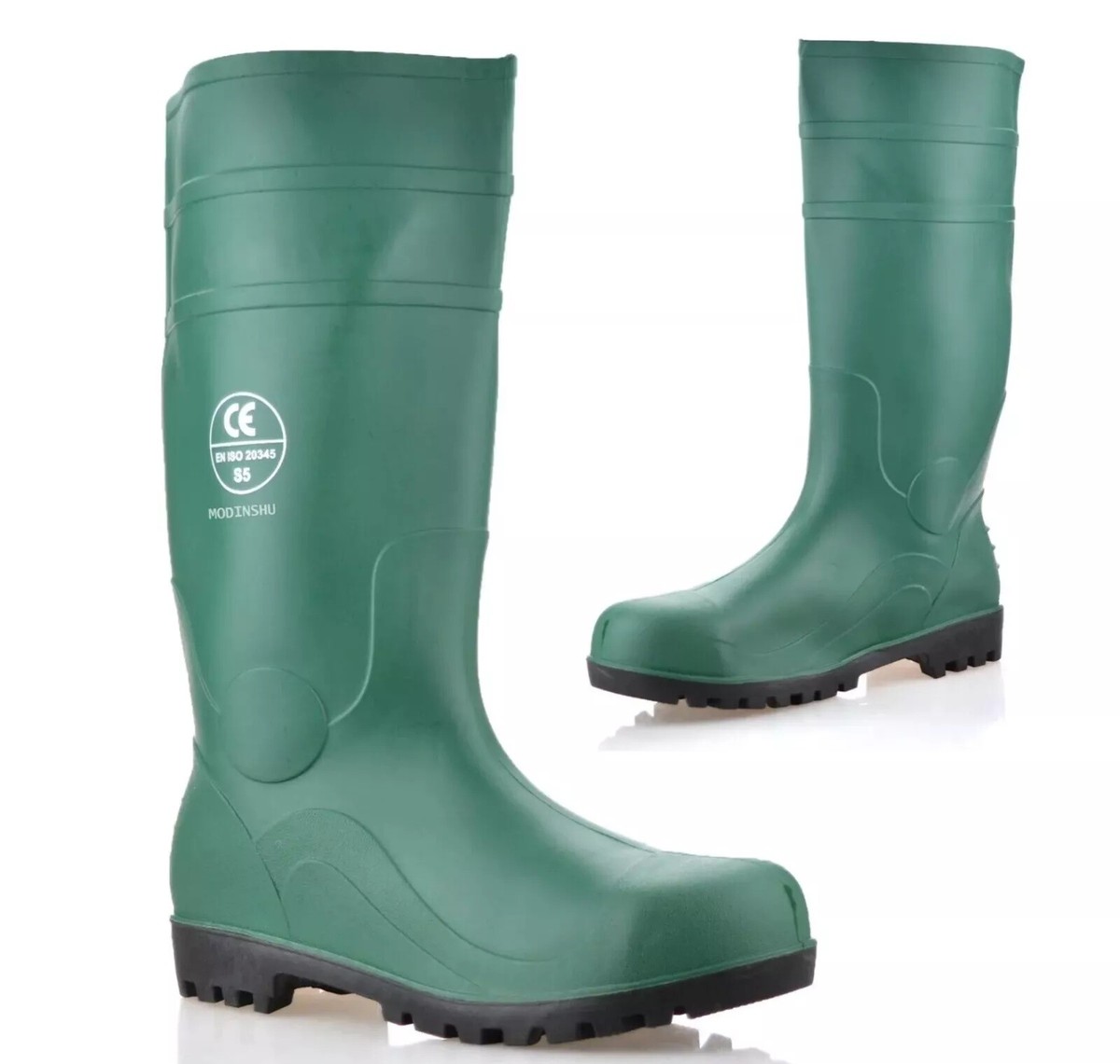 MENS STEEL TOE CAP SAFETY WELLIES WELLINGTONS WORK MUCKER RAIN