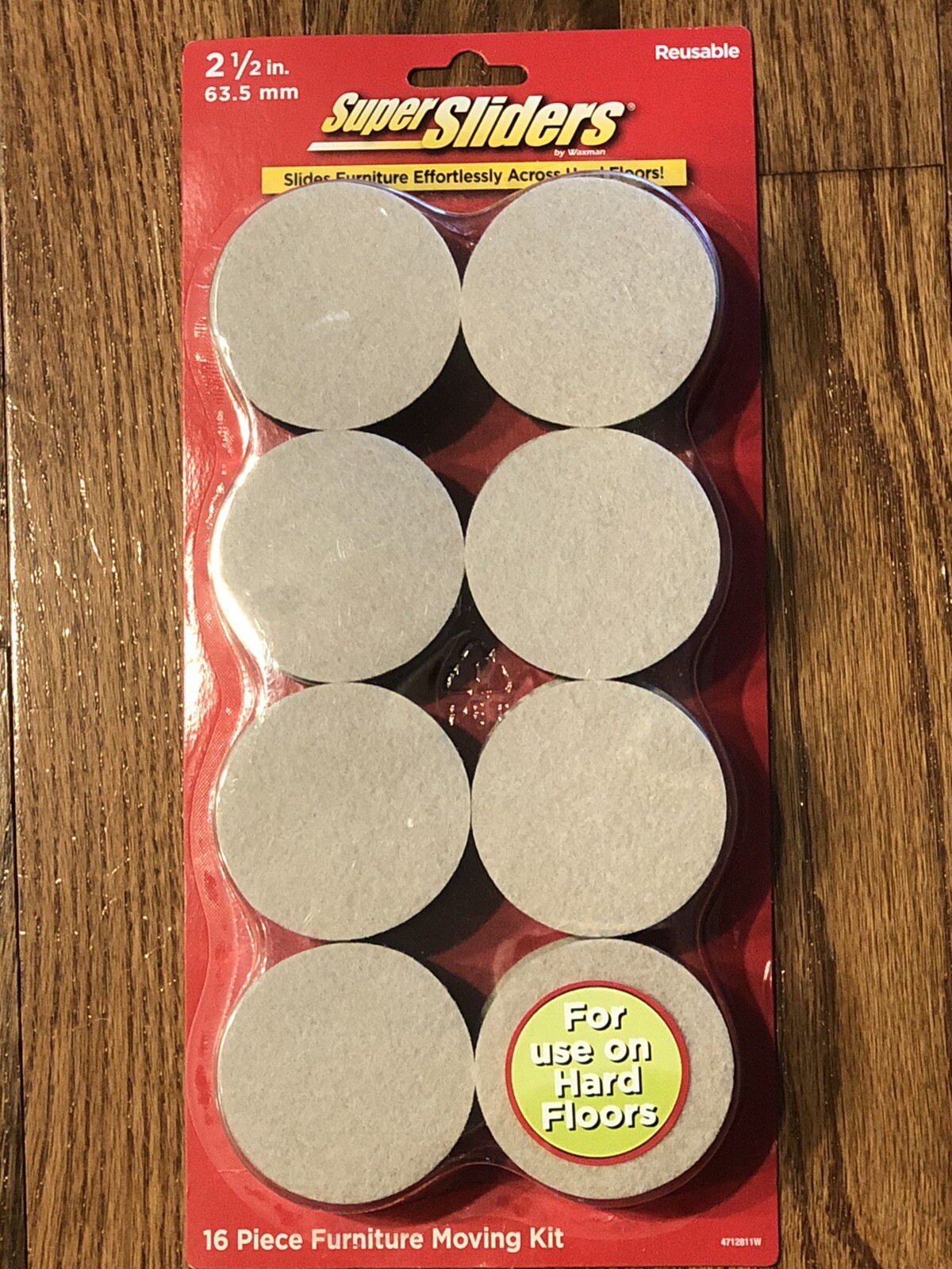 Waxman Super Sliders 2 1/2" Furniture Moving Kit, 16 Piece