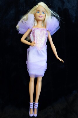 Mattel 2000's Barbie Doll Wearing Purple Lilac Dress | eBay